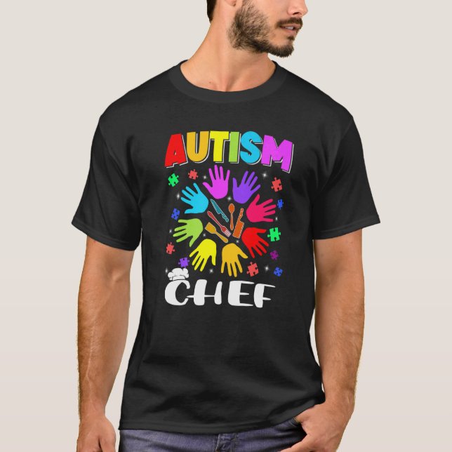 T-shirt Autisme Chef Puzzle Sensibilisation à l'autisme So (Devant)