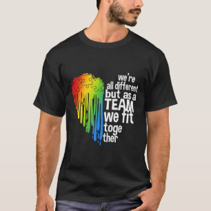 T-shirt Autisme Cœur Sensibilisation à l'autisme