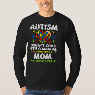 T-shirt Autisme Coeur Venir Manuel Maman Sensibilisation