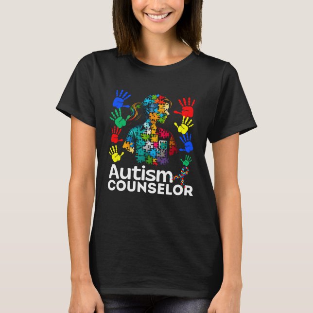 T-shirt Autisme Conseiller Navigation Autisme Autisme Auti (Devant)