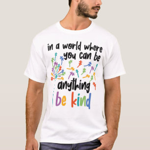 T-shirt Autisme Dans Un Monde Être Comme Puzzle Pièce Ma