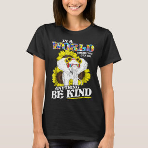 T-shirt Autisme-Dans Un Monde Soyez Gentil Autisme Éléphan