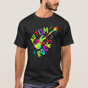 T-shirt Autisme déchire  Puzzle de Guitare de la Sensibili