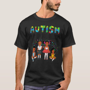 T-shirt Autisme Dieu dit Enfant Noir Mélanine Chrétien Tro