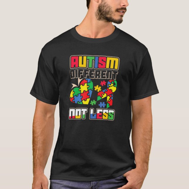 T-shirt Autisme Différent pas Moins Autisme Sensibilisatio (Devant)