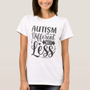 T-shirt Autisme Différent Pas Moins, Puzzle de Sensibilisa