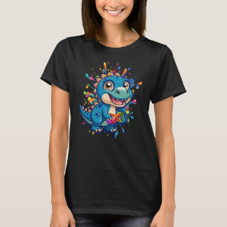 T-shirt Autisme Dinosaur