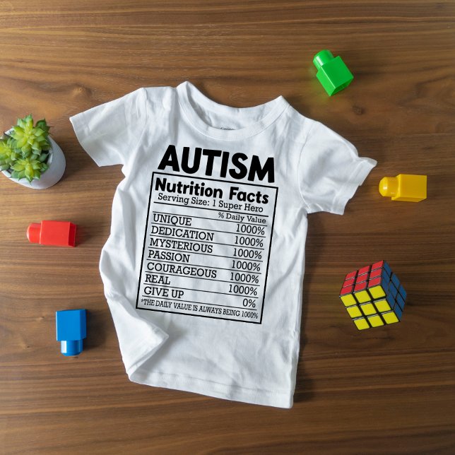 T-shirt Autisme drôle et mignon Valeur nutritive (Créateur téléchargé)
