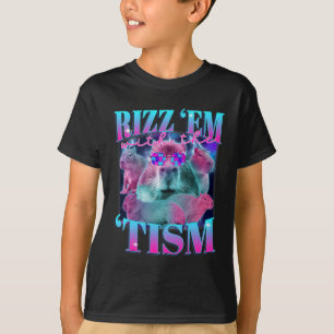 T-shirt Autisme Drôle Rizz Em Avec Le Mème Tism Capybyra U