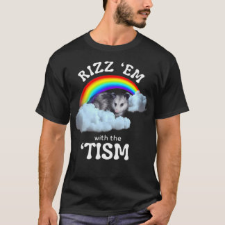 T-shirt Autisme Drôle Rizz Em Avec Le Mème Tisme Autistiqu