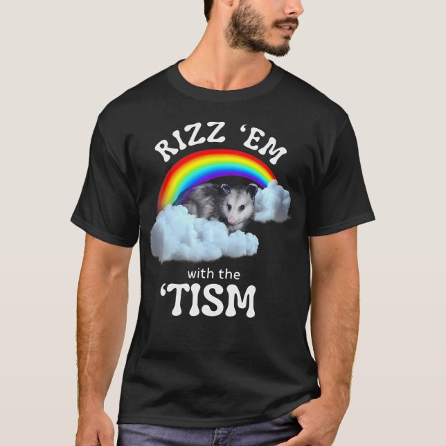 T-shirt Autisme Drôle Rizz Em Avec Le Mème Tisme Autistiqu (Devant)