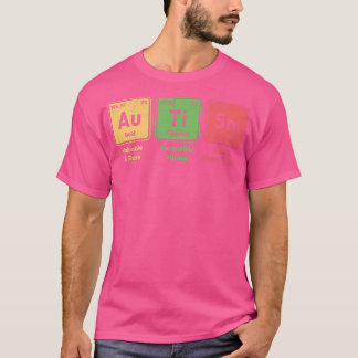 T-shirt Autisme Éléments de tableau périodique Orthographe