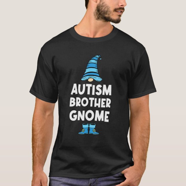 T-shirt Autisme Frère Gnome Autiste (Devant)