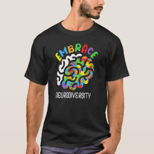 T-shirt Autisme gentillesse Embrasser Neurodiversity Rainb