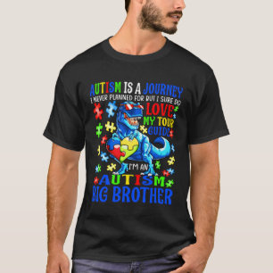 T-shirt Autisme Grand Frère Voyage Citation Sensibilisatio