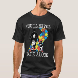 T-shirt Autisme Grand-mère Soutien Seul Puzzle Vous ne mar