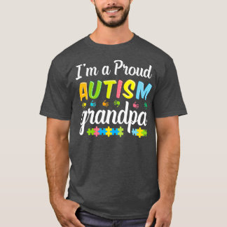 T-shirt Autisme Grandpa Sensibilisation pour moi Un fier g