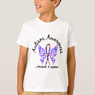 T-shirt Autisme grunge du papillon 6,1 de tatouage