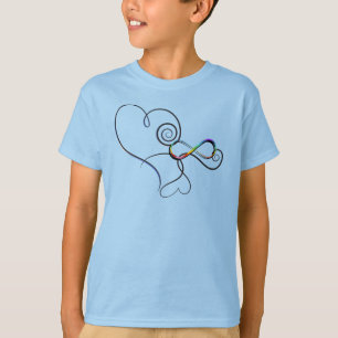 T-shirt Autisme Infinité Coeurs