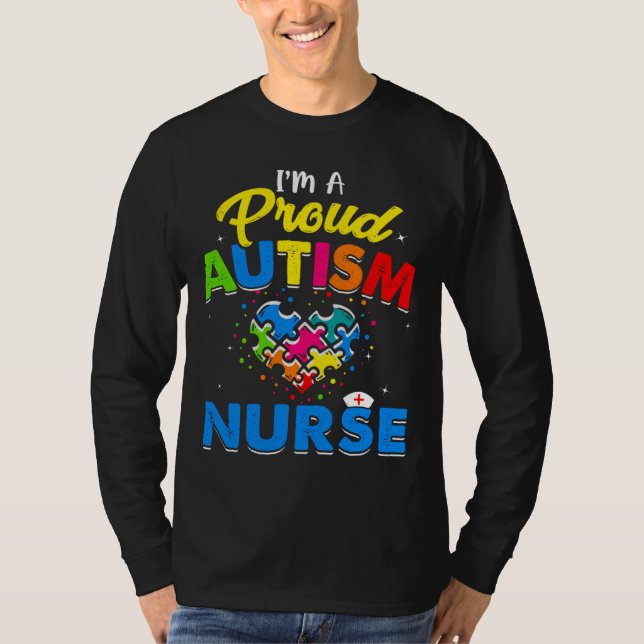 T-shirt Autisme Infirmière Sensibilisation sur l'autisme A (Devant)