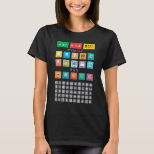 T-shirt Autisme japonais AAC PECS Pointing Communication 0