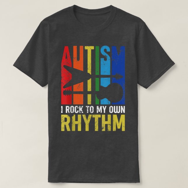 T-shirt Autisme Je Roche À Mon Propre Rythme Sensibilisati (Design devant)