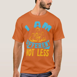 T-shirt Autisme Je suis différent et non moins Rétro des a