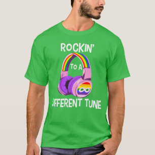T-shirt Autisme Jeu Rocking À Une Tune Différente Pour Gam