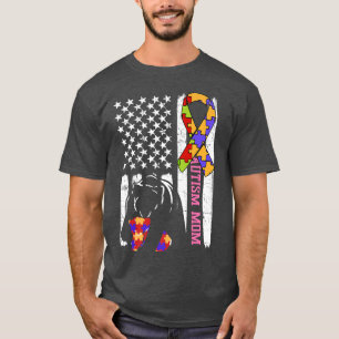 T-shirt Autisme Maman Asperger Son ours de sensibilisation
