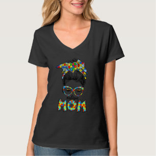 T-shirt Autisme Maman Enfant Messager Bun Sensibilisation 