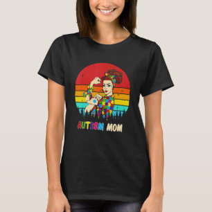 T-shirt Autisme Maman Fière Maman Mois de sensibilisation