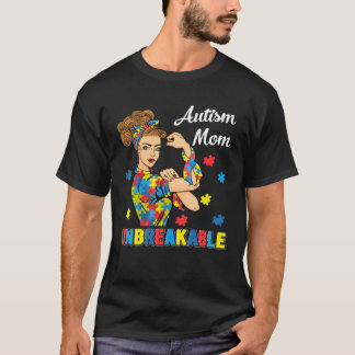 T-shirt Autisme Maman Incassable Sensibilisation sur l'aut