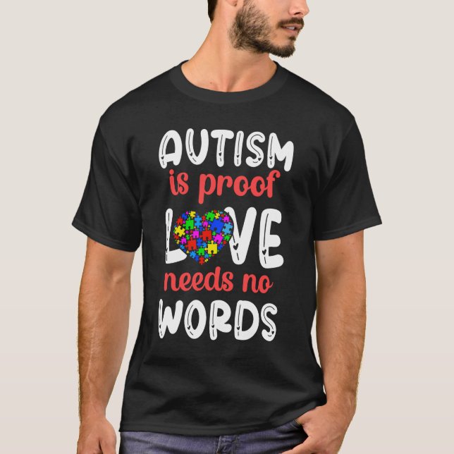 T-shirt Autisme Maman Mère Mama L'autisme est une preuve d (Devant)