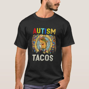 T-shirt Autisme Maman Rétro Tee Taco Vintage Tacos Mardi M