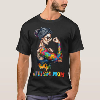T-shirt Autisme Maman Sensibilisation sur l'autisme Forte