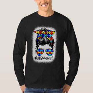 T-shirt Autisme Maman Vie Messager Lunettes de soleil Band