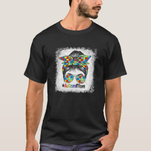 T-shirt Autisme Maman Vie Messager Lunettes de soleil Band