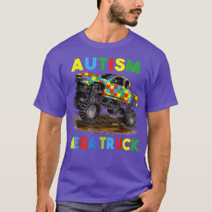T-shirt Autisme Mega Camion Hommes Femmes Enfants Drôle Au