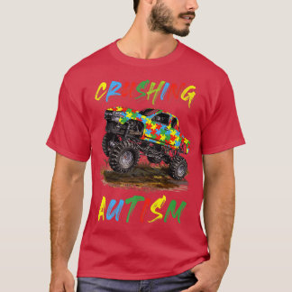 T-shirt Autisme Mega Truck Contre L'Autisme Retour À L'Éco