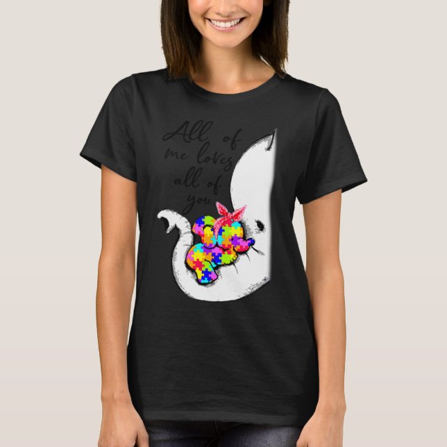 T-shirt Autisme Moi Tous Vous Aime Tous (Devant)
