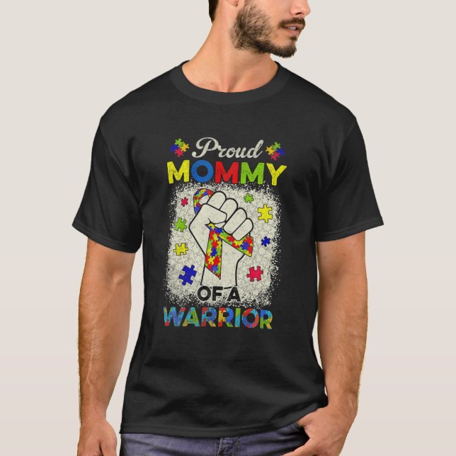 T-shirt Autisme Mommy De La Sensibilisation sur l'autisme  (Devant)