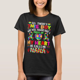 T-shirt Autisme Nana Sensibilisation sur l'autisme Grandma