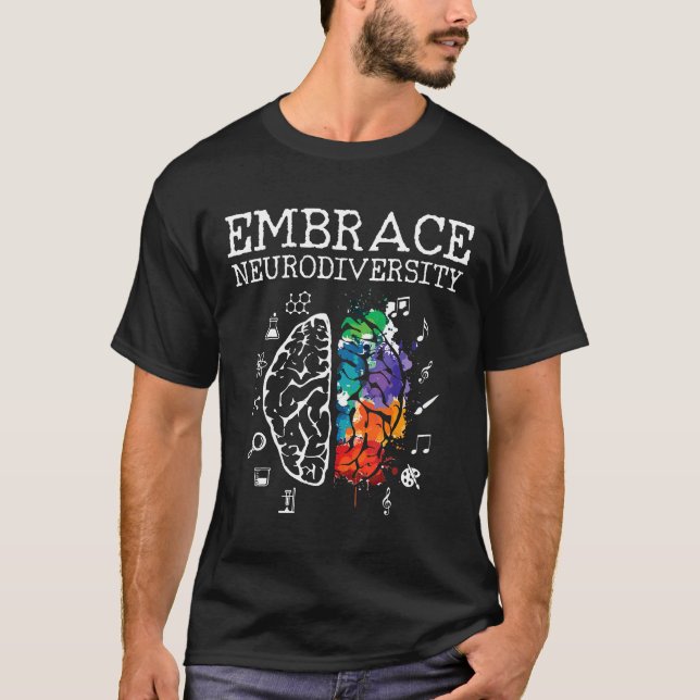 T-shirt Autisme-Neurodiversité - Adopter Adhd Autisme Asd  (Devant)