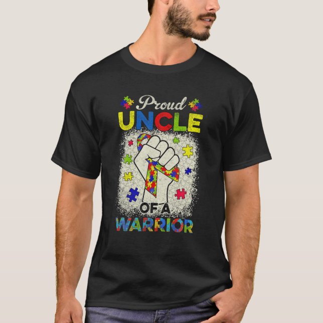 T-shirt Autisme Oncle De Sensibilisation sur l'autisme Gue (Devant)