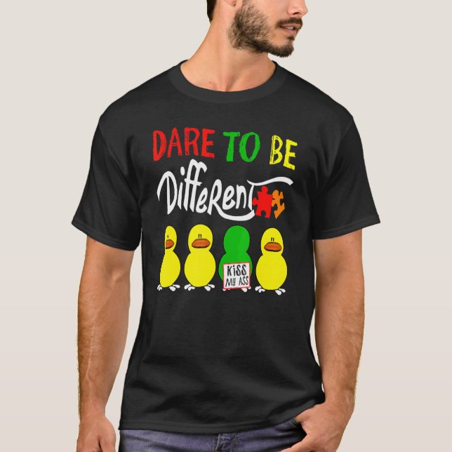 T-shirt Autisme Osez être Différent (Devant)