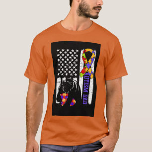 T-shirt Autisme Papa Sensibilisation Ruban Ours Maman Amer
