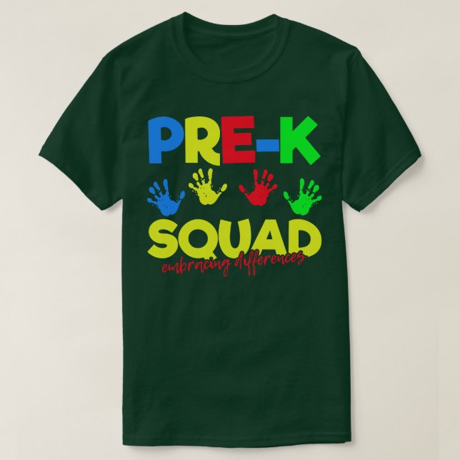 T-shirt Autisme pré-K SPED (Design devant)
