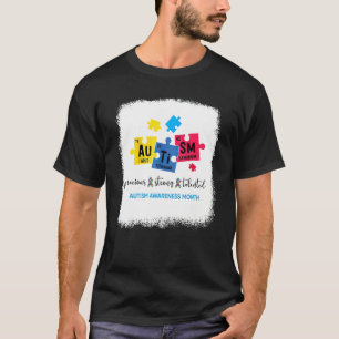 T-shirt Autisme Précieux Fort Talentueux Sensibilisation à