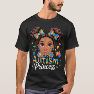 T-shirt Autisme princesse coquette noeud fille autisme