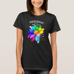 T-shirt Autisme Puzzle Sensibilisation tournesol Différent